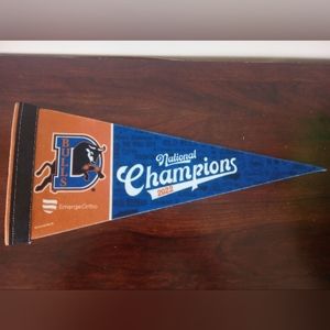 Durham Bulls Baseball 2022 National Champions Pennant